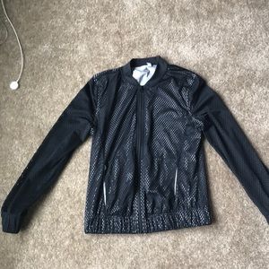 Black Mesh Zella Athletic Jacket